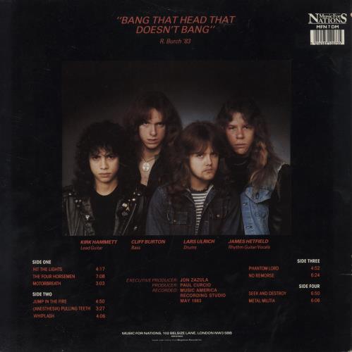 Metallica Kill 'em All - Direct Metal Master - EX 2-LP vinyl record set (Double LP Album) UK MET2LKI846594