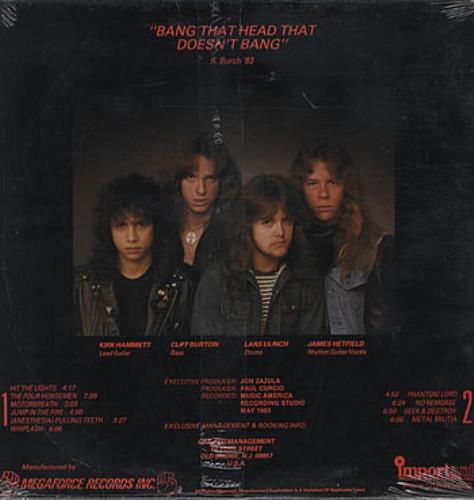 Metallica Kill 'Em All - Sealed vinyl LP album (LP record) US METLPKI324553