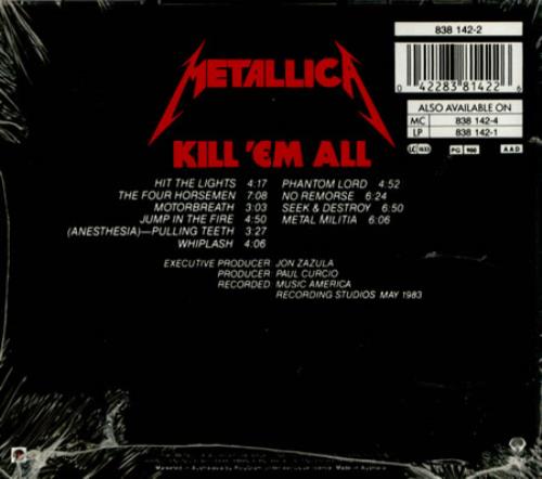 Metallica Kill 'Em All - Sealed CD album (CDLP) Australian METCDKI387673