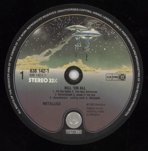 Metallica Kill 'Em All - Spaceship vinyl LP album (LP record) UK METLPKI849823