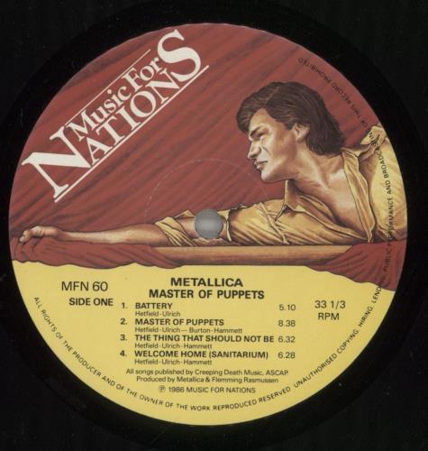 Metallica Master Of Puppets - Barcoded vinyl LP album (LP record) UK METLPMA876767