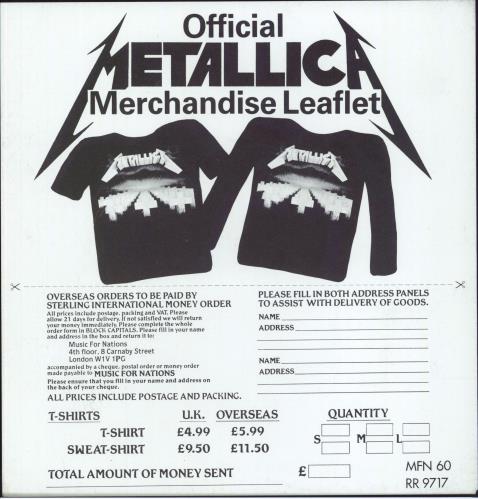 Metallica Master Of Puppets - Mispress vinyl LP album (LP record) UK METLPMA820213