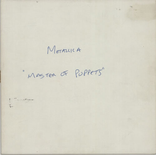 Metallica Master Of Puppets - Test Pressing vinyl LP album (LP record) UK METLPMA596386