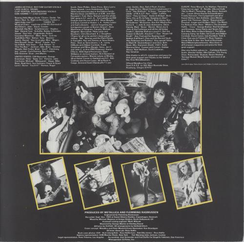 Metallica Master Of Puppets vinyl LP album (LP record) US METLPMA382542