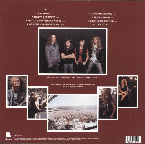 Metallica Master Of Puppets vinyl LP album (LP record) UK METLPMA734794