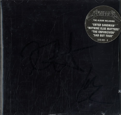 Metallica Metallica + Slipcase - Autographed CD album (CDLP) German METCDME596939