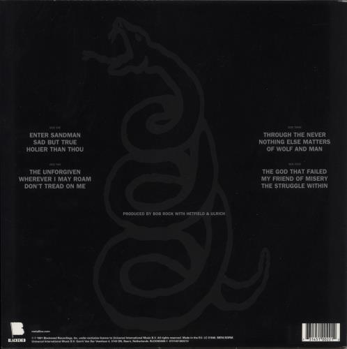 Metallica Metallica - 180gm - EX 2-LP vinyl record set (Double LP Album) UK MET2LME867580