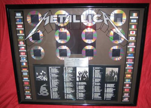 Metallica Metallica - The Black Album award disc US METAWME349580