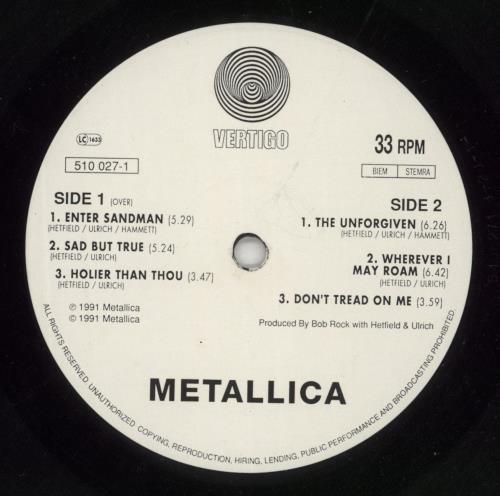 Metallica Metallica - VG 2-LP vinyl record set (Double LP Album) UK MET2LME607041
