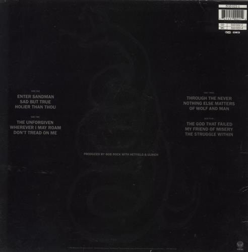Metallica Metallica - VG 2-LP vinyl record set (Double LP Album) UK MET2LME607041