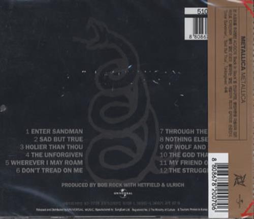 Metallica Metallica CD album (CDLP) Korean METCDME385367