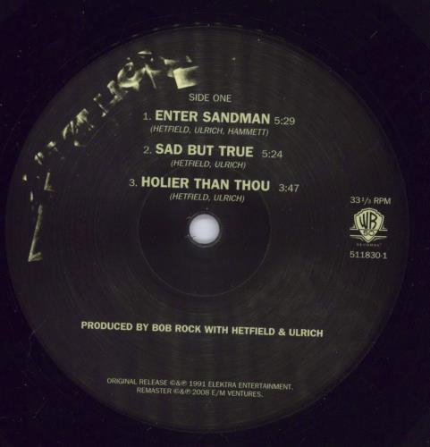 Metallica Metallica 2-LP vinyl record set (Double LP Album) US MET2LME831295