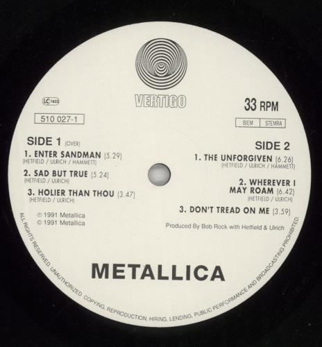 Metallica Metallica 2-LP vinyl record set (Double LP Album) UK MET2LME869750