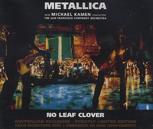 Metallica No Leaf Clover CD single (CD5 / 5") Australian METC5NO170275