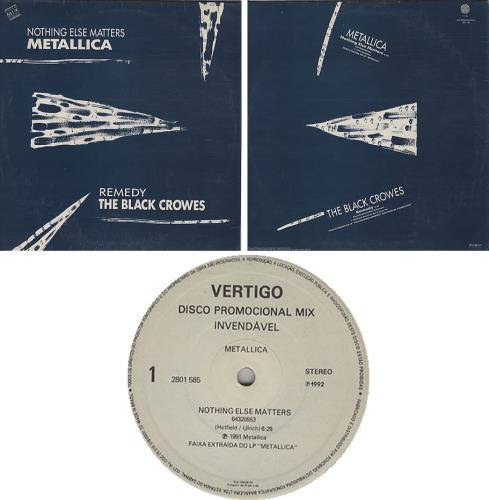 Metallica Nothing Else Matters 12" vinyl single (12 inch record / Maxi-single) Brazilian MET12NO343352