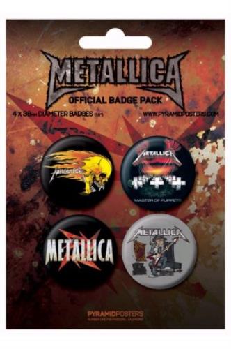 Metallica Official Badge Pack badge UK METBGOF383553