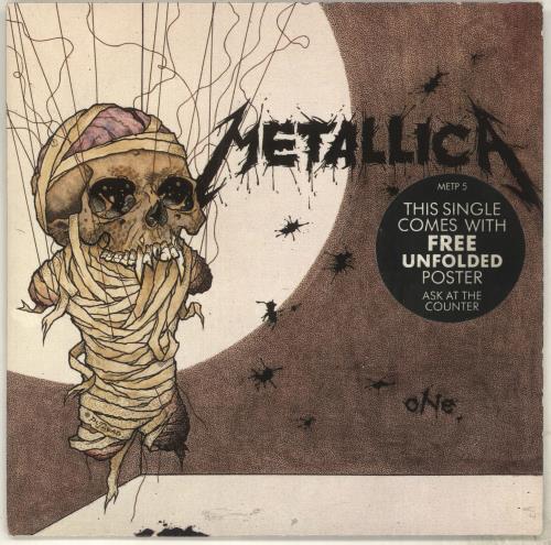 Metallica One - Hype stickered sleeve 7" vinyl single (7 inch record / 45) UK MET07ON82118
