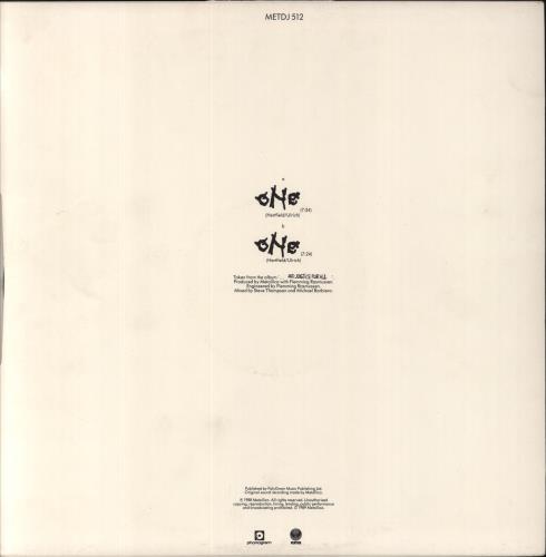 Metallica One 12" vinyl single (12 inch record / Maxi-single) UK MET12ON22617