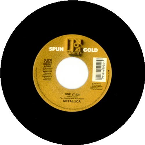 Metallica One 7" vinyl single (7 inch record / 45) US MET07ON425987