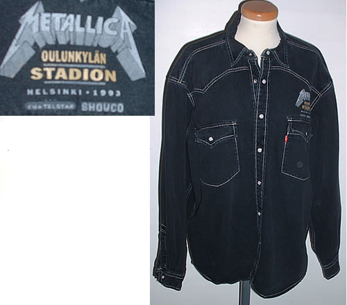 Metallica Oulunkylan Stadion Helsinki clothing European METMCOU321863
