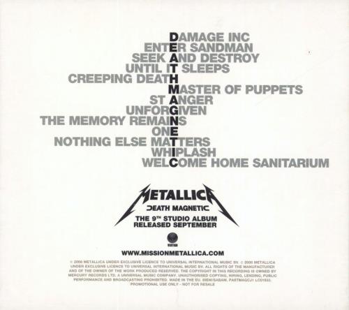 Metallica Past Magnetic CD album (CDLP) UK METCDPA590653