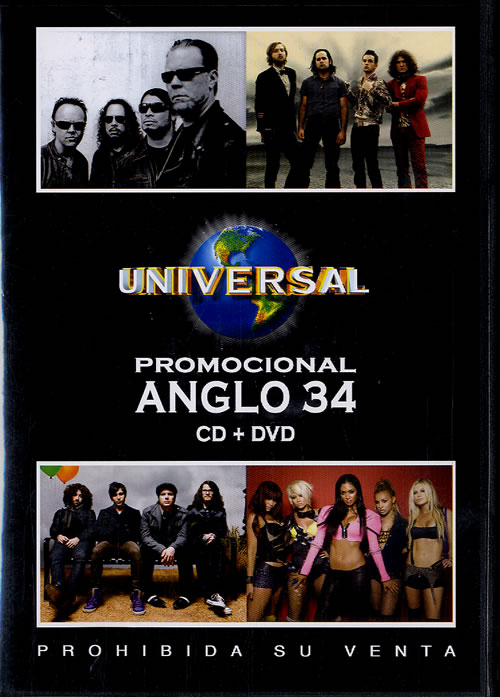 Metallica Promocional Anglo 34 2-disc CD/DVD set Colombian MET2DPR464748