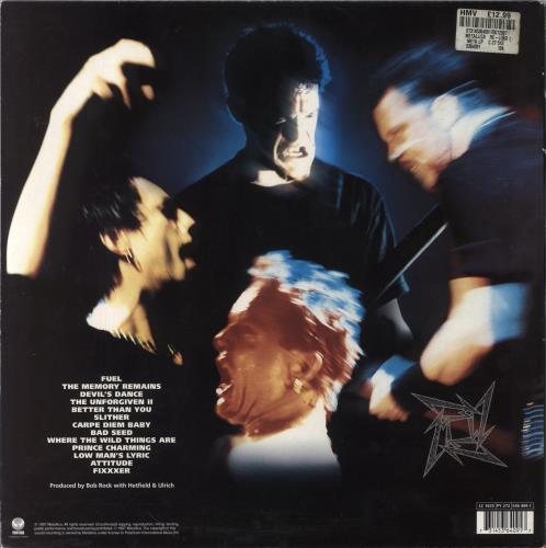 Metallica Reload 2-LP vinyl record set (Double LP Album) UK MET2LRE596905