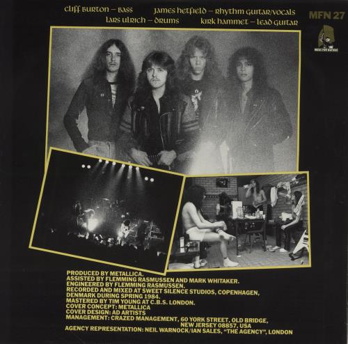 Metallica Ride The Lightning - 1st - French Press + Insert & Mag vinyl LP album (LP record) UK METLPRI757935