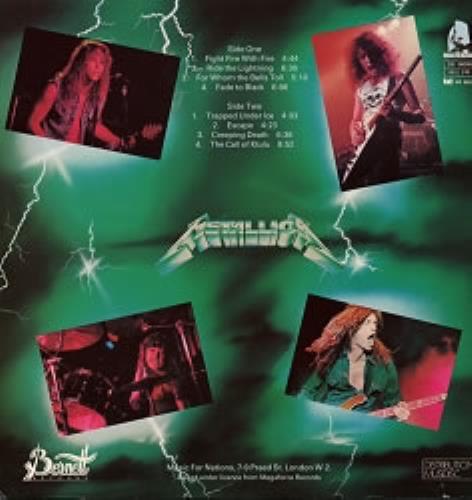 Metallica Ride The Lightning - Green Sleeve vinyl LP album (LP record) French METLPRI87702