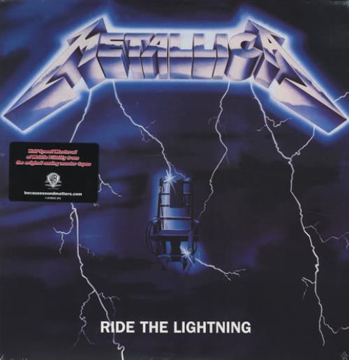 Metallica Ride The Lightning vinyl LP album (LP record) US METLPRI434135