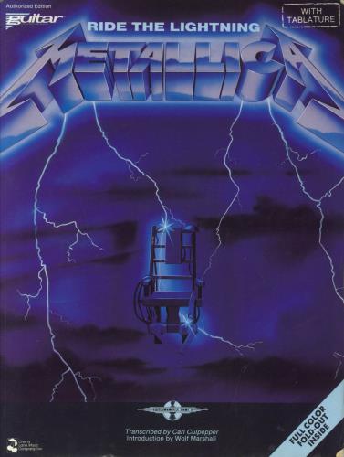 Metallica Ride The Lightning book US METBKRI832513