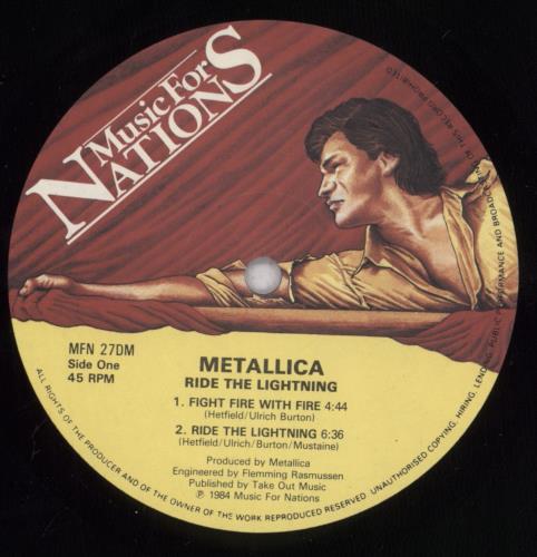 Metallica Ride The Lightning 2-LP vinyl record set (Double LP Album) UK MET2LRI835674