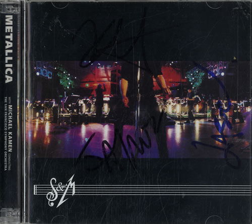 Metallica S&M - Autographed 2 CD album set (Double CD) US MET2CSM596941
