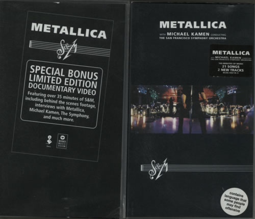 Metallica S & M video (VHS or PAL or NTSC) UK METVISM268308