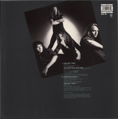 Metallica Sad But True - EX 12" vinyl single (12 inch record / Maxi-single) UK MET12SA854388