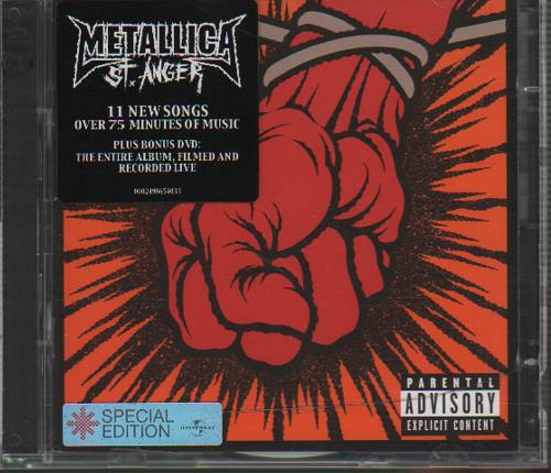 Metallica St.Anger 2-disc CD/DVD set UK MET2DST246554