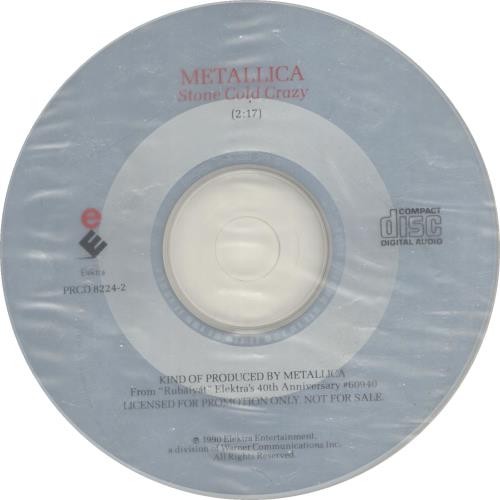 Metallica Stone Cold Crazy CD single (CD5 / 5") US METC5ST79399