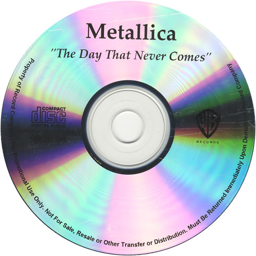 Metallica The Day That Never Comes CD-R acetate US METCRTH449756