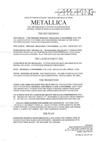 Metallica The Memory Remains CD single (CD5 / 5") UK METC5TH97603