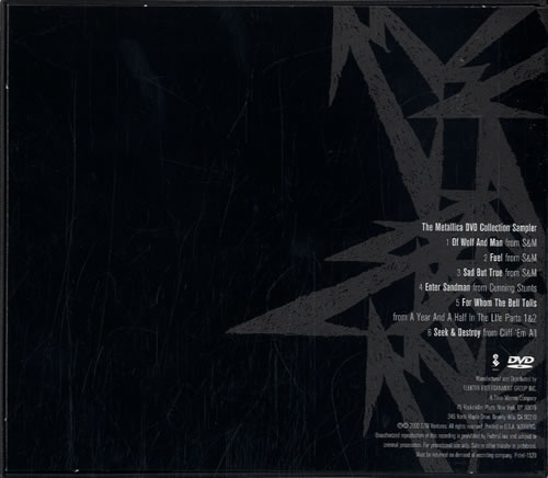 Metallica The Metallica DVD Collection Sampler DVD US METDDTH166552