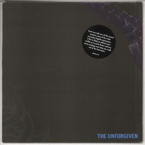 Metallica The Unforgiven - warning stickered p/s 12" vinyl single (12 inch record / Maxi-single) UK MET12TH00986