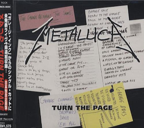 Metallica Turn The Page CD single (CD5 / 5") Japanese METC5TU143523