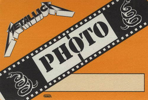 Metallica Wherever We May Roam Tour Passes tour pass US METTPWH430195