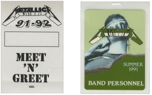 Metallica Wherever We May Roam Tour Passes tour pass US METTPWH430195