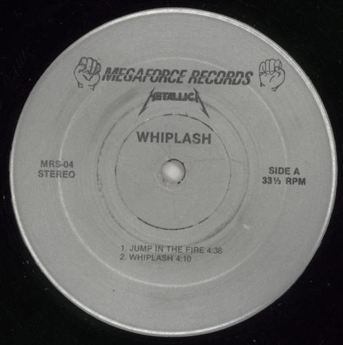 Metallica Whiplash - 1st Black Vinyl - VG 12" vinyl single (12 inch record / Maxi-single) US MET12WH866147