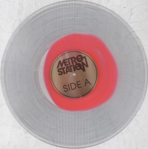 Metro Station Metro Station - Pink Neon Inside Ultra Clear Vinyl vinyl LP album (LP record) US MX1LPME824078