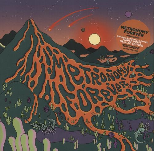 Metronomy Metronomy Forever: Deluxe Edition - Orange & Green Vinyl - Autographed Print 3-LP vinyl record set (Triple LP Album) UK MY63LME876707