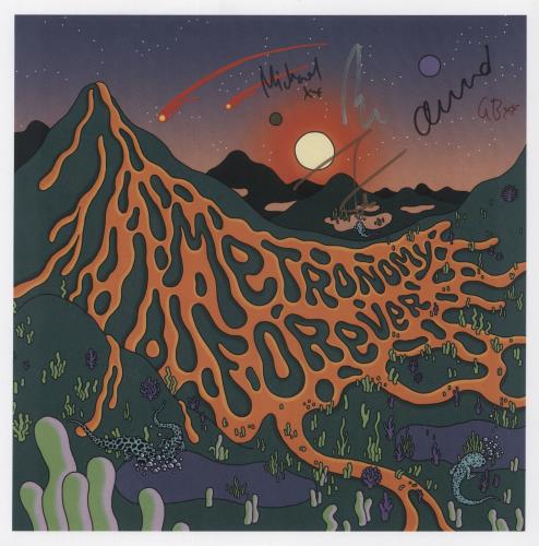 Metronomy Metronomy Forever: Deluxe Edition - Orange & Green Vinyl - Autographed Print 3-LP vinyl record set (Triple LP Album) UK MY63LME876707