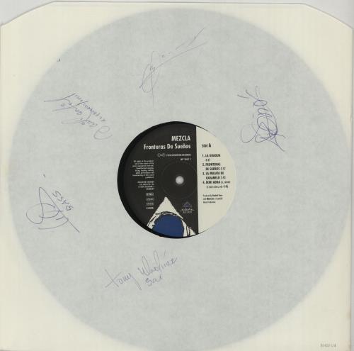 Mezcla Fronteras De Sue�os - Autographed vinyl LP album (LP record) German OG-LPFR658408