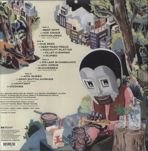 MF Doom MM..Food 2-LP vinyl record set (Double LP Album) US 1IK2LMM828774